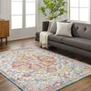 Image de LIVABLISS Tapis de Salon à Poils Courts Doux Vintage Oriental LOU 160x220cm Multicolore/Orange/Bleu