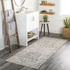Image de LIVABLISS Tapis de Couloir à Poils Courts Doux Vintage Oriental CALIX 80x220cm Beige/Gris