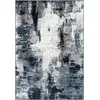 Image de Giulia - Tapis Abstrait, Gris Argenté Et Bleu Marine - 160x220cm