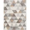 Image de Katherine - Tapis Géométrique, Gris, Tan Et Blanc   160x215cm