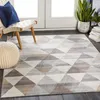 Image de LIVABLISS Tapis de Salon à Poils Courts Doux Scandinave Moderne KATHERINE 200x275cm Blanc/Brun