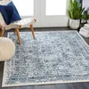 Image de LIVABLISS Tapis de Salon à Poils Courts Doux Vintage Oriental VICKY 160x215cm Bleu/Blanc