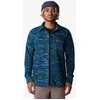 Image de Chemise Mountain Hardwear Microchill à manches longues bleu marine vert - S