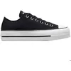 Image de Baskets à plateforme pour Converse Chuck Taylor All Star Lift Ox Noir Femme