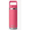 Image de Gourde isotherme YETI Rambler Straw 18 OZ (532 ml) rose tropical