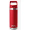 Image de Bouteille isotherme YETI Rambler Straw 18 OZ (532 ml) rouge