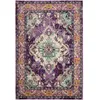 Image de Milà Tapis De Salon Bohème Chic - 91 X 152 Cm - Violet & Bleu Clair - Polypropylen - Intérieur - Safavieh