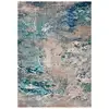 Image de Tapis polypropylène bleubeige 183 x 274 cm