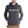 Image de Carhartt Sweat à capuche poids moyen 100074 - Noir - Mixte - 50% coton/50% polyester