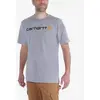 Image de T-shirt Carhartt Core Logo manche courte gris noir orange - XXL