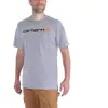 Image de T-shirt Carhartt Core Logo manche courte gris noir orange - XS