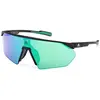Image de Lunettes adidas Sport SP0076 noir mat avec verres à effet miroir vert femme
