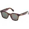 Image de Lunettes adidas Originals OR0109 marron miel verres à effet miroir vert