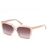 Image de Lunettes de Soleil Guess GU00099 55/13/140 25F shiny ivory INJECTED SUNGLASSES WOMAN Guess GU00099 shiny ivory Sun glasses 55 13