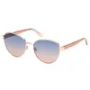 Image de Lunettes de Soleil Guess GU00101 55/17/140 Shiny rose gold Front metal circle galvan WOMAN GU00101