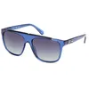Image de Lunettes de Soleil Guess GU00123 58/16/140 90W shiny blue INJECTED SUNGLASSES MAN Guess GU00123 shiny blue Sun glasses 58 16 140