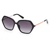 Image de Lunettes de Soleil Guess GU00134 55/16/140 Shiny black Front injected WOMAN GU00134