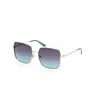 Image de Lunettes de Soleil Guess GU00194 58/17/140 Shiny pale gold Front metal circle galvan WOMAN GU00194