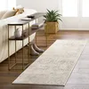 Image de LIVABLISS Tapis de Couloir à Poils Courts Doux Vintage Oriental LOTUS 80x220cm Gris/Beige