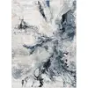 Image de Yasmine - Tapis Abstrait, Gris, Marine Et Noir - 160x220cm