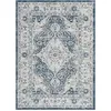 Image de Kalila - Tapis Vintage, Gris Et Bleu Fonc © - 160x220cm