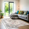 Image de LIVABLISS Tapis dExtérieur/Intérieur Vintage Oriental SELMA 160x213cm Bleu Marine