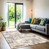 Image de LIVABLISS Tapis dExtérieur/Intérieur Abstrait Moderne LEILA 160x213cm Bleu/Gris