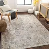 Image de LIVABLISS Tapis Lavable Machine Vintage Oriental CLARA 160x213cm Marron/Gris