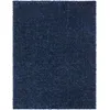 Image de Tapis Shaggy Uni Chic Bleu Foncé 160x213cm