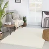 Image de LIVABLISS Tapis de Salon à Poils Longs Doux Shaggy Uni Chic SOSO 160x213cm Crème