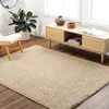 Image de LIVABLISS Tapis de Salon à Poils Longs Doux Shaggy Uni Chic SOSO 200x275cm Beige