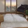 Image de LIVABLISS Tapis de Salon à Poils Courts Doux Vintage Oriental DANIA 200x275cm Gris/Ivoire