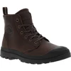 Image de Palladium - Bottines Palladium En Cuir Marron Et à Lacets Et Zip Latéral - Marron 42