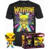 Image de Set Figura Pop & Tee Marvel Wolverine Black Light Talla S