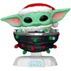 Image de Figurine Pop Star Wars Grogu Avec Un Bonnet De Pere No l Dans Une Poussette