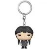 Image de Porte-clés - FUNKO - Mercredi - Mini-figurine en vinyle - Noir - Enfant