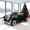 Image de Voiture électrique rétro pour enfants - ORYXEARTH - Noir - Batterie 12V - Vitesse 3-6 km/h