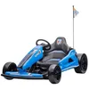 Image de Karting électrique pour enfants - ORYXEARTH - Bleu - Batterie 12V - Vitesse 3-5 km/h