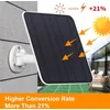 Image de Panneau Solaire - HELLOVE - 5W 5V - Silicium Monocristallin - Étanchéité IP65 - Support Réglable 360°
