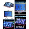 Image de Refroidisseur PC Portable - Spirit of Gamer - AIRBLADE - 13 Ventilateurs - 2 Ports USB - LED RGB