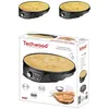 Image de Crêpière Électrique - TECHWOOD - 1200W - Revêtement anti-adhésif - Pieds antidérapants - 35x9x38 cm