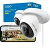Image de Tapo C560WS Caméra de surveillance extérieure Wi-Fi 4K - 360° - Wi-Fi 6 double bande - Vision nocturne couleur