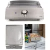 Image de Plancha électrique - INOX - Professionnelle - 2800W - Thermostat ajustable - Grande surface 43x35cm