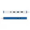 Image de Station d'accueil pc portable hyper hyperdrive flex8 port usb-c hub blue hd4102bugl