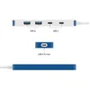 Image de Hub USB-C - TARGUS - Flex 4 Ports - Compact et portable - Compatible avec appareils USB-C - Bleu