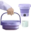Image de Mini Machine A Laver Pliable Portable 8L Mini Lave-Linge Réutilisable Pour Sous-Vêtements Et Chaussettes Machine À Laver [H89]
