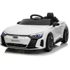 Image de Voiture électrique 12V Audi RS E-tron GT pour enfants de 3 à 5 ans - LALAHO - Blanc - 3 vitesses