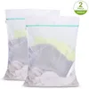 Image de Sacs à Linge 60x80cm Lot de 2 Sac à Lavage du Linge à Mailles Filet de Lavage Grande Taille avec Fermeture Eclair Laundry Bags