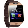 Image de Bluetooth montre Smart Watch Phone DZ09 support de la carte SIM de TF Caméra HD Sync appel SMS pour Android Phone -dor