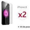Image de protege ecran vitre verre trempe iphone 8